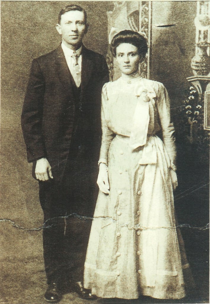 Rowland Mosey & Eliza Carriveau wedding - 1910