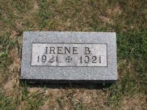 38c Irene Wallin, dau of Sture & Sara - Fridhem Cemetery - plot 50 - with Frederick Ray and family members