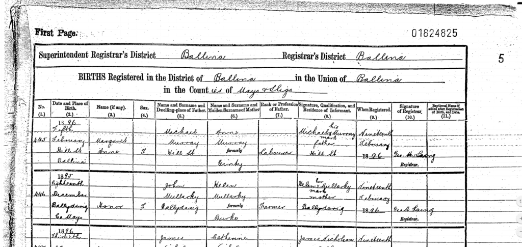 Millions of Irish Birth, Marriage and Death Records are Now Online for Free - Record Image