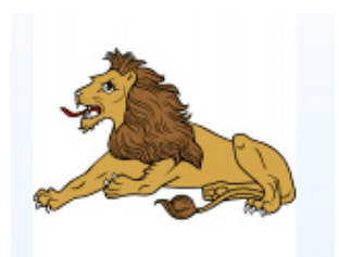 Lion on coat-of-arms