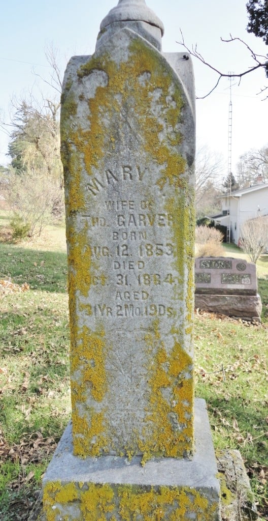 Mary Ann Heilman Garver's grave