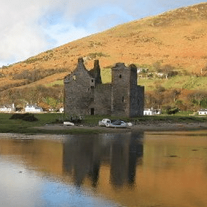 Lochranza Castle, Isle of Arran (Ranald MacAlester was keeper of this castle c. 1460)