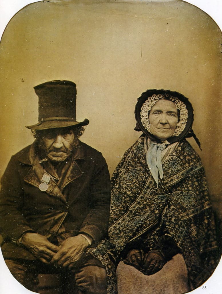 Anonyme Un vétéran et sa femme Ambrotype