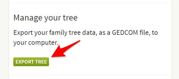 Export Ancestry Tree