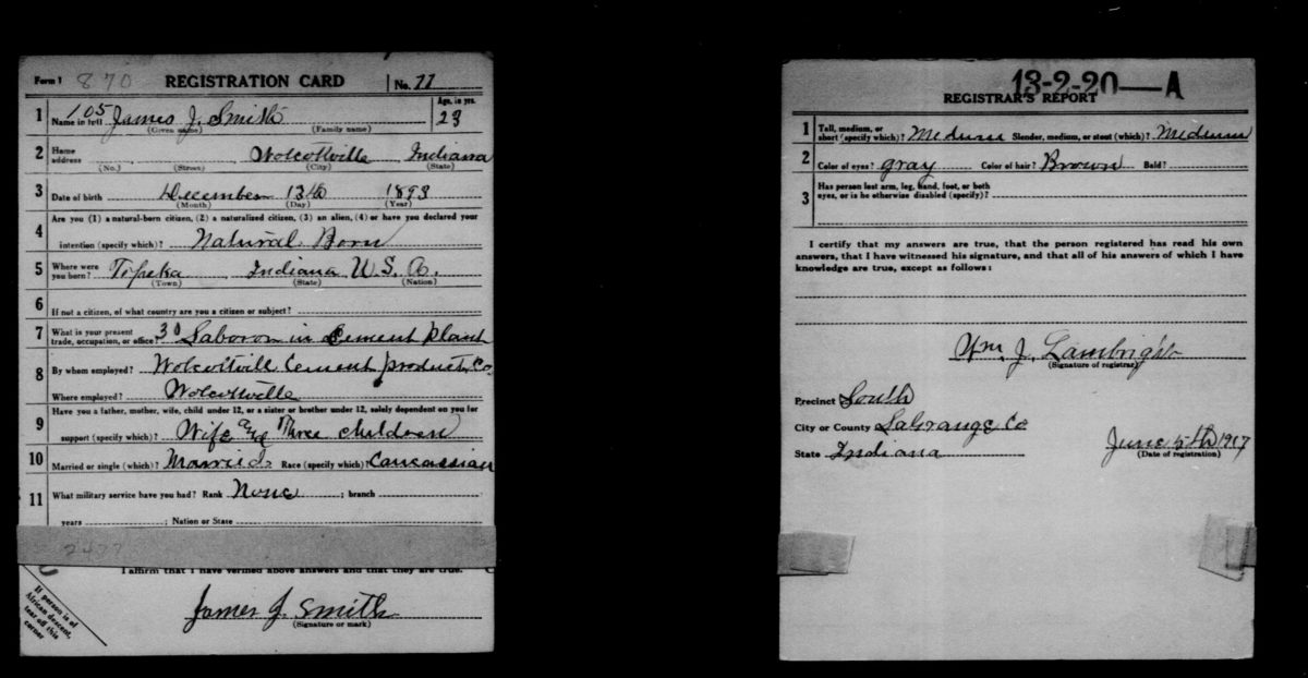 Finding and Using WWI and WWII Draft Registration Cards for Genealogy