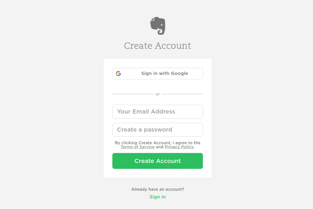 sign in with google evernote windows sign in with google evernote windows