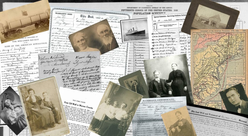 This Ancestry Research Technique Reveals Hidden Original Records: Collage of Records