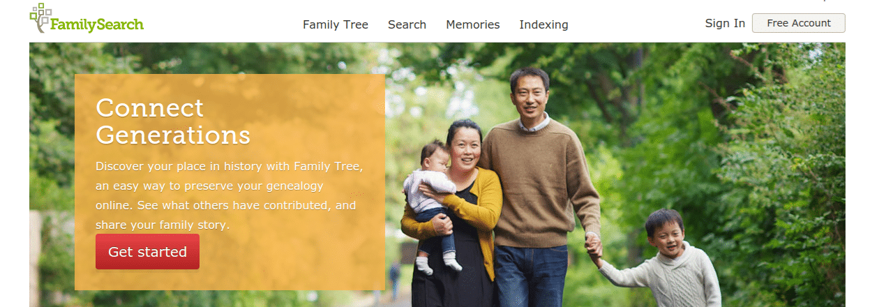 FamilySearch - 6 Best Family Tree Software Programs