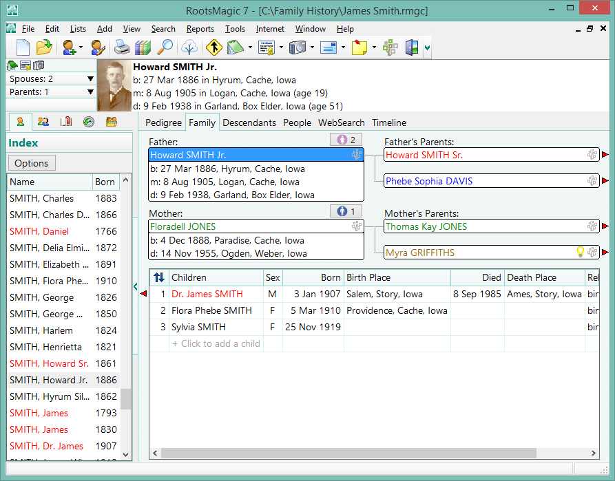 free family tree software for kid