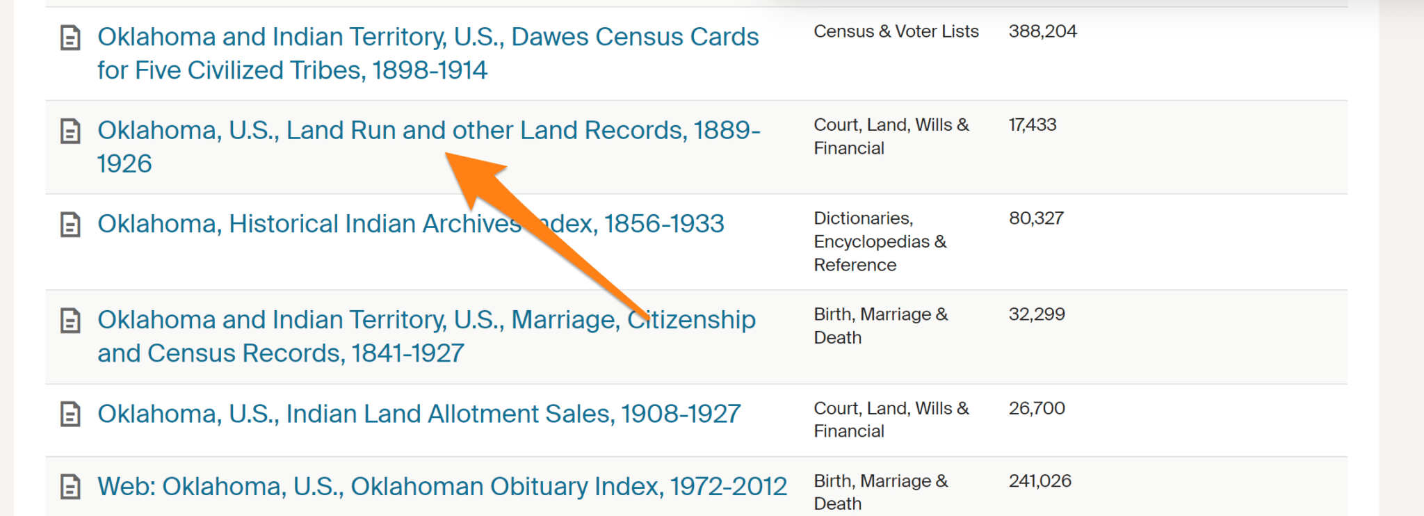 Browse-only Collection Ancestry