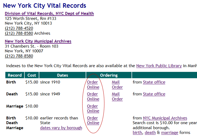 New York Vital Records on USAVital.com