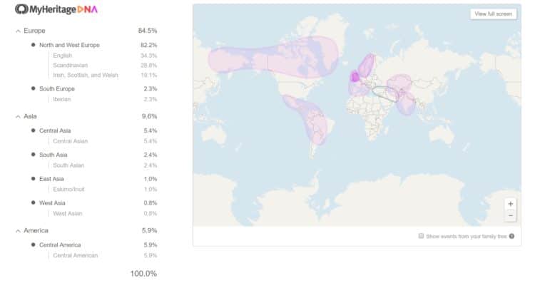 Example DNA Results From 23andMe, Ancestry, MyHeritage And FTDNA