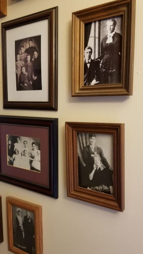 Preserving old family photographs, scanning old pictures, framed photos