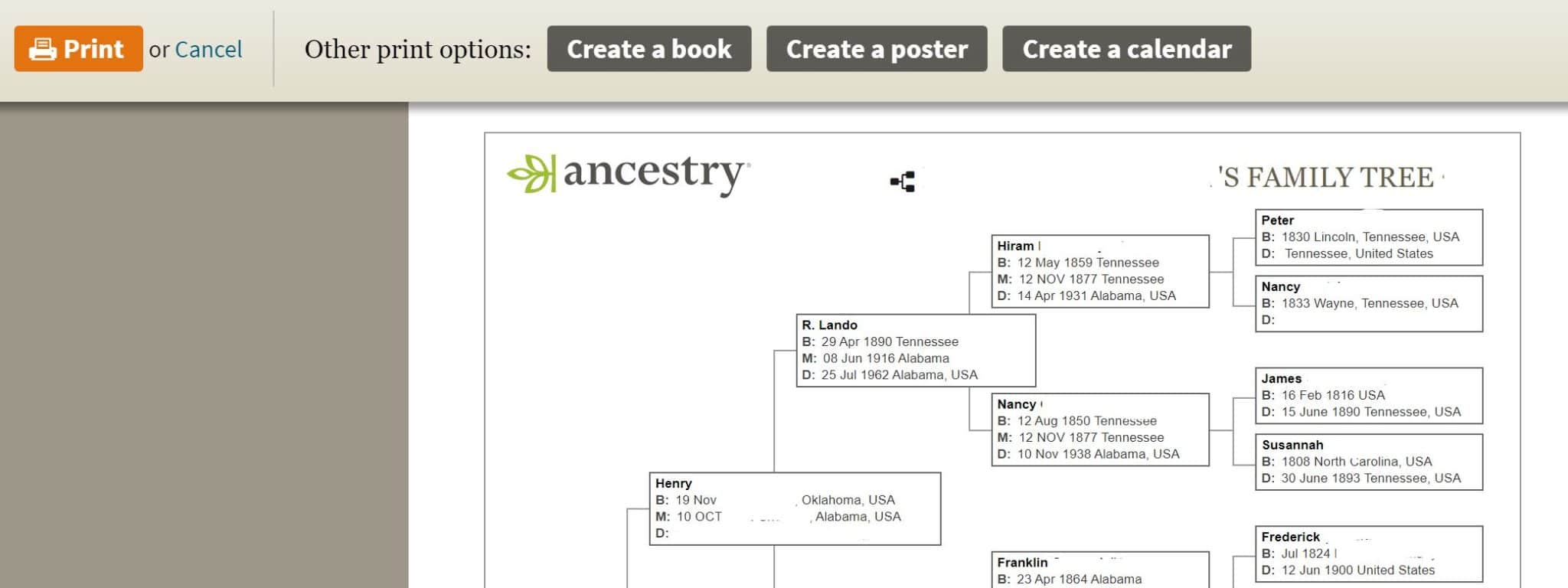 my family tree ancestry