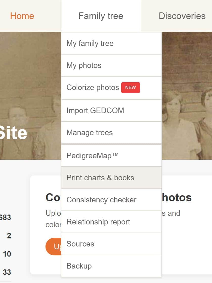 MyHeritage Print Family Tree 2