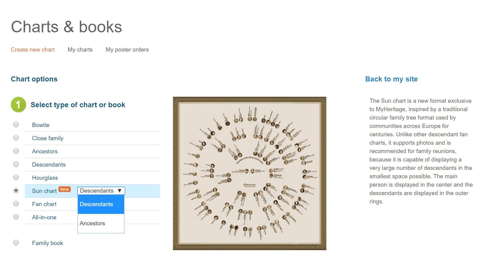 Display and Print a Genealogy Fan Chart in 7 Different Ways