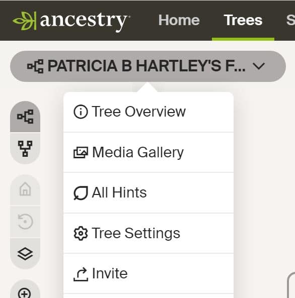 Ancestry Screenshot