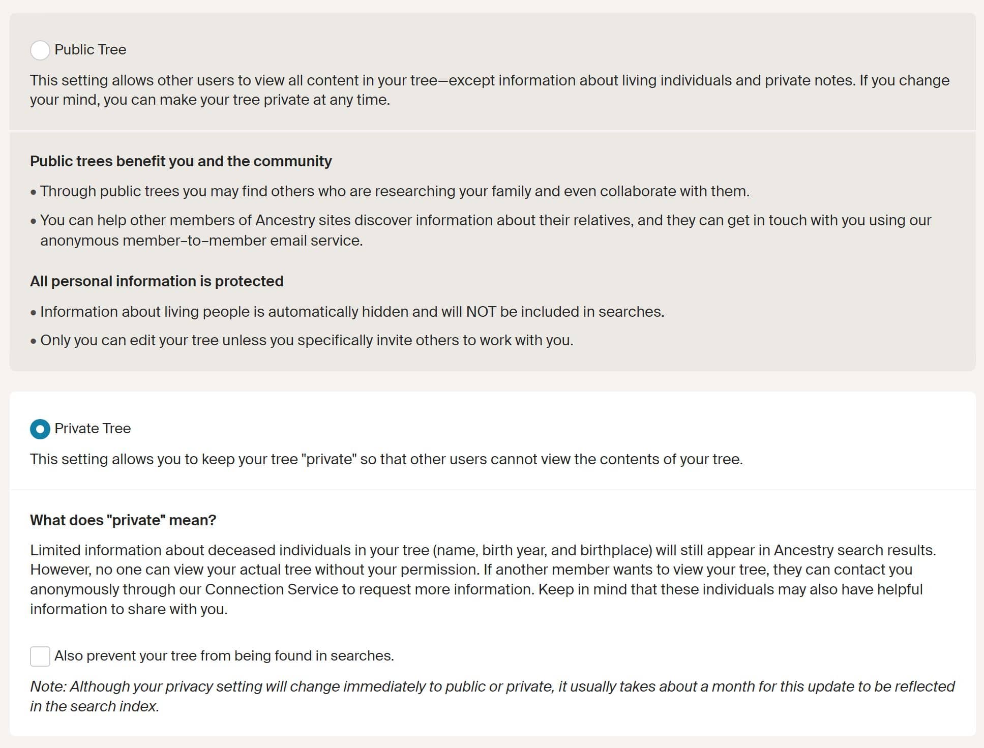 Should Your Ancestry Tree Be Public or Private?
