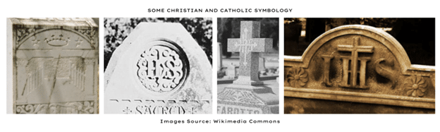 Catholic and Christian Symbology on Gravestones