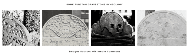 Puritan gravestone symbols